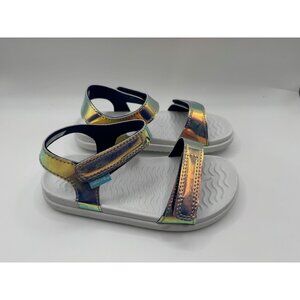 Native Charley Hologram Strappy Slingback Sandal Shoe c11